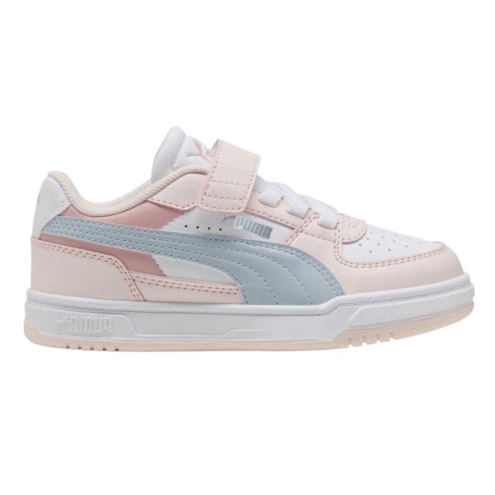 Puma Childrens/Kids Caven III Flat Sneakers / Blue/Blush Pink/White-Blue